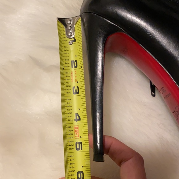 Christian Louboutin Black Nappa leather Bianca Booty Size 38.5 - Picture 12 of 13